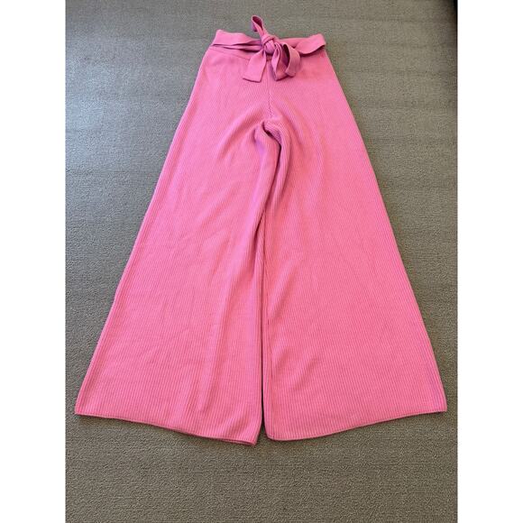 River Island Women Size 10 Pink Jumper Set Wide Leg - Picture 3 of 16